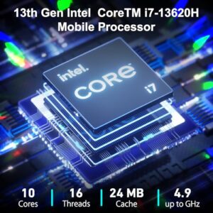 GEEKOM NUC Mini PC Mini IT13, 13ª generación Intel i7-13620H (10 núcleos, 16 Hilos, hasta 4,9 GHz), Mini Ordenador, 32 GB y 1 TB Windows 11 Pro, Mini Ordenador de sobremesa nuc i7